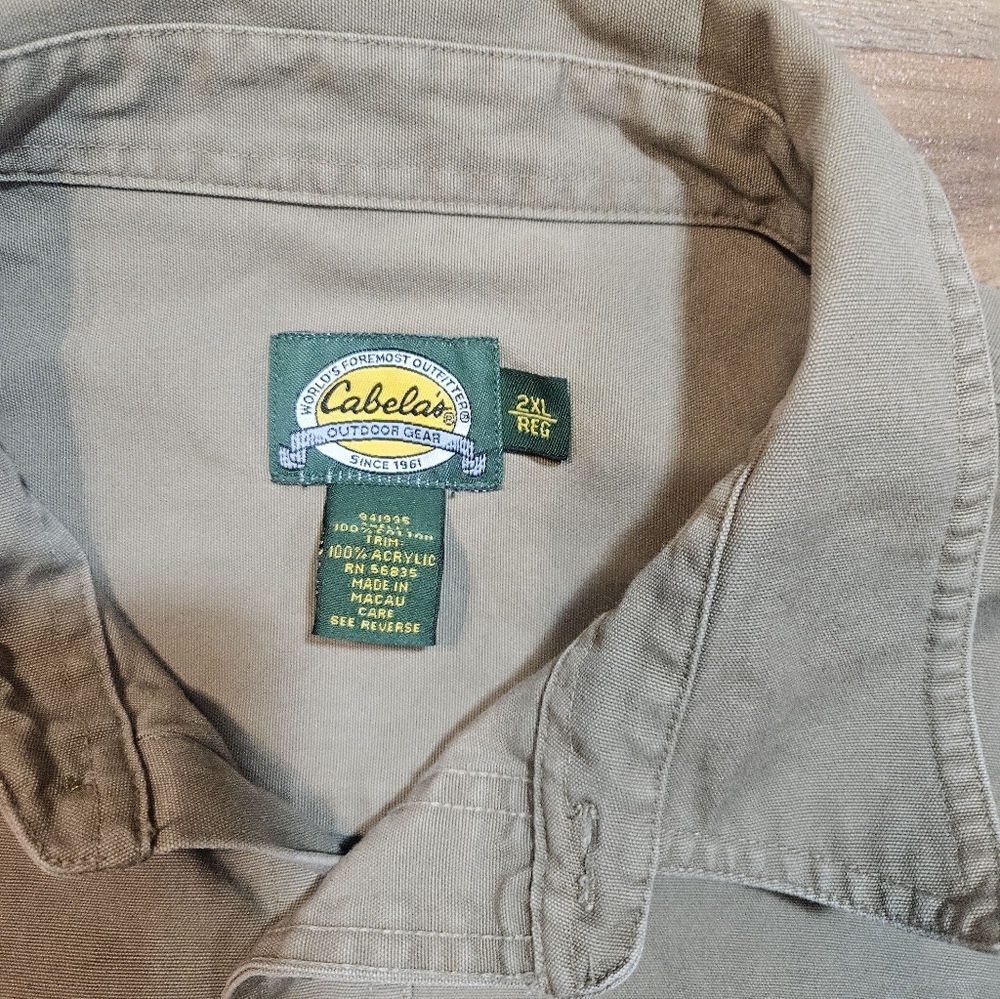 Cabela’s 2XL Upland Shooting Shirt Blaze Orange Patch Dakota Wild Wings - Picture 2 of 8